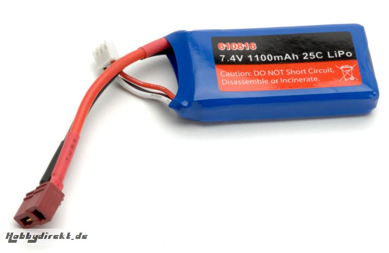 7.4v 1100mAh 25C Li-po-Hman/Cub Joysway