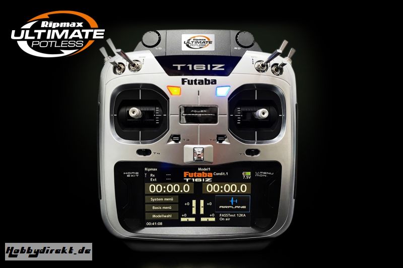 Futaba FUTABA T16IZ Potless Ultimate 2.4GHz + R7108SB + LiPo Futaba P-CB16IZ-EUPL