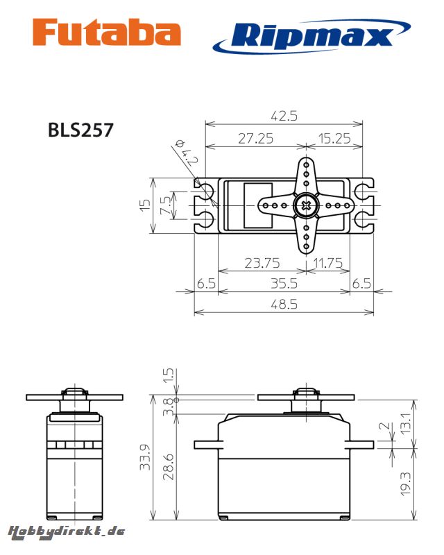 Futaba Brushless-Servo BLS 257