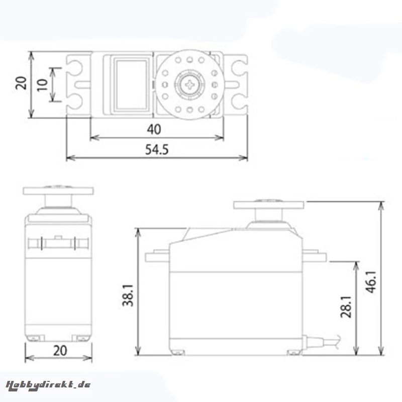 Futaba FUTABA S-U400 HV Digital S.BUS2 0.13s/7.9Kg Futaba P-SU400