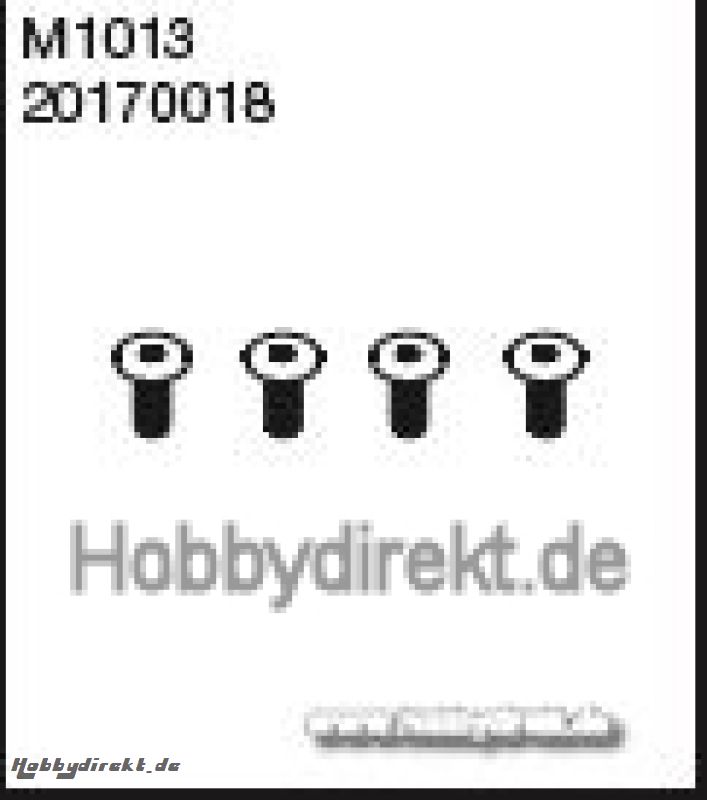 SCHRAUBE, INNENECHSKANT M3X8 4 ST. Robbe 1-20170018 20170018