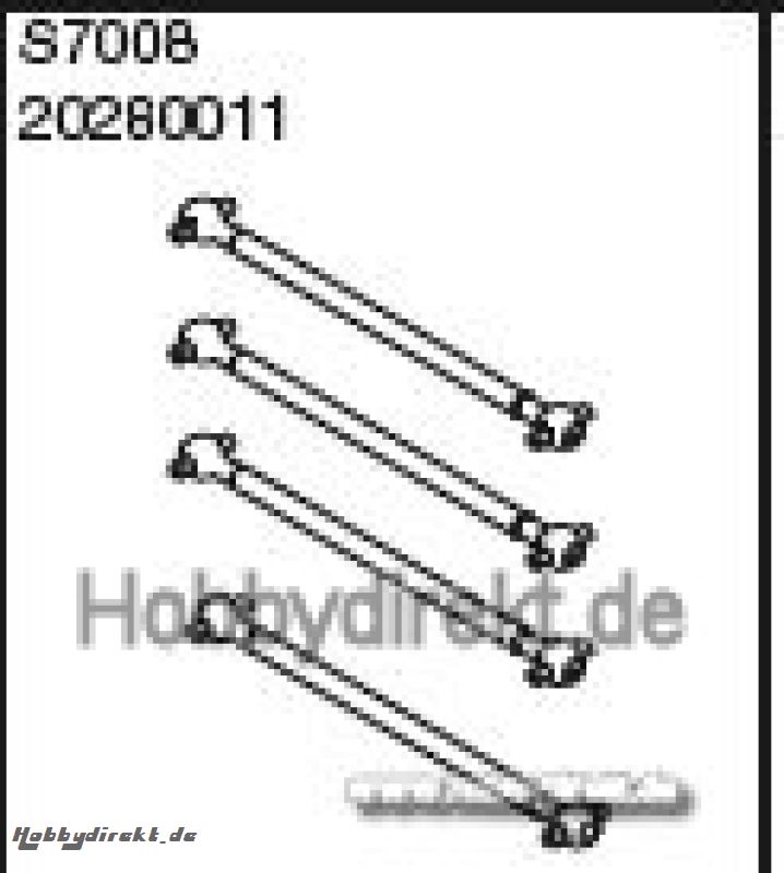 ANTRIEBSWELLEN 4 ST. Robbe 1-20280011 20280011