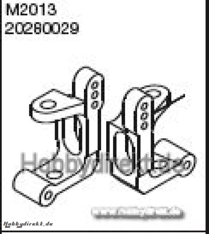 ACHSSCHENKELHALTER VORNE LI+RE Robbe 1-20280029 20280029