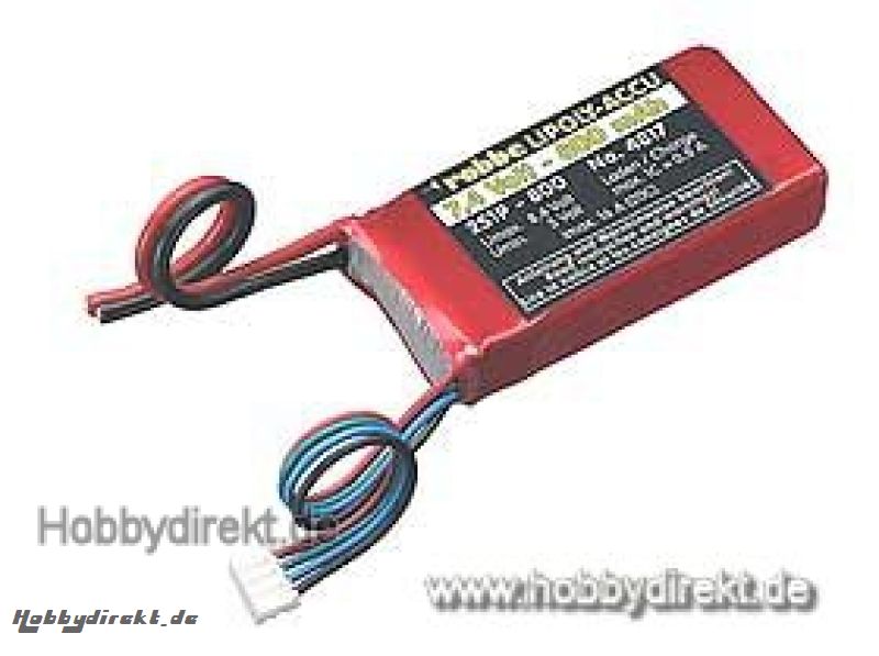 LIPO-AKKU 2S1P 7,4V 800MAH 20C Robbe 1-4817 4817