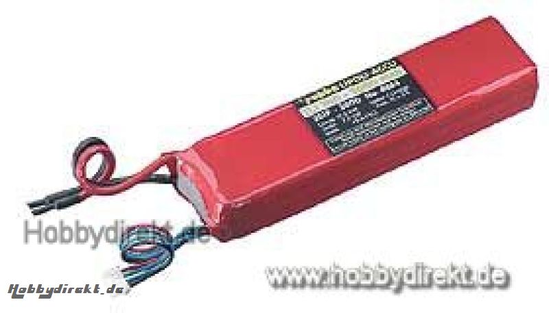 LIPO-AKKU 3S1P 11,1V 3000MAH 15C Robbe 1-4824 4824