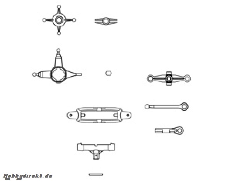 Rotorkopfteile, Heckrotorgehäuse Pichler C2111