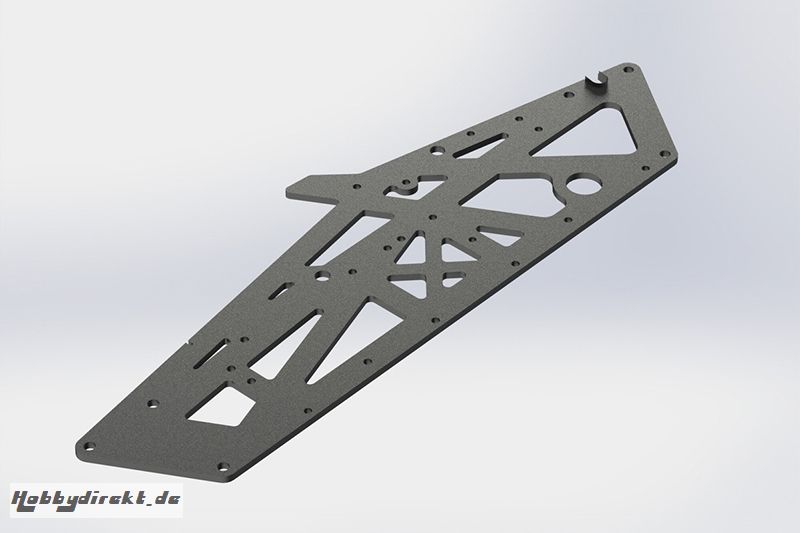 TVP-Chassisplatte, Alu, grau Hobbico AR320350