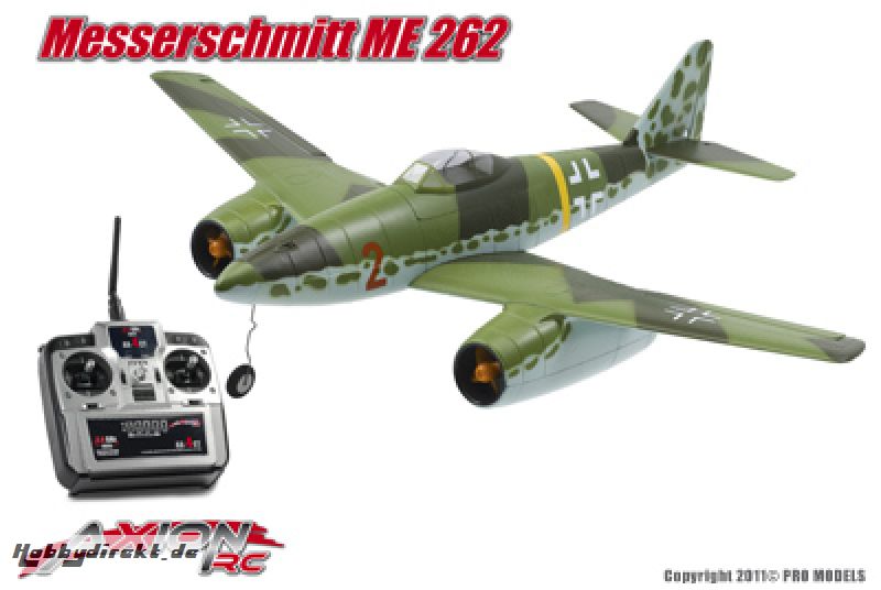 ME-262 MESSERSCHMITT, RTF 2.4GHz MODE 1 AX-00165-01M1 Hobbico