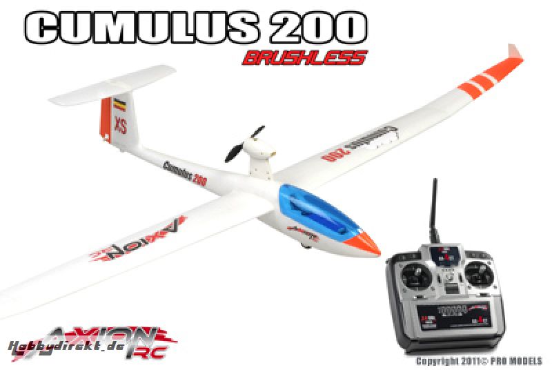 CUMULUS 200, 3-axis RTF 2.4GHz, BRUSHLESS MODE 1 AX-00225-01M1 Hobbico