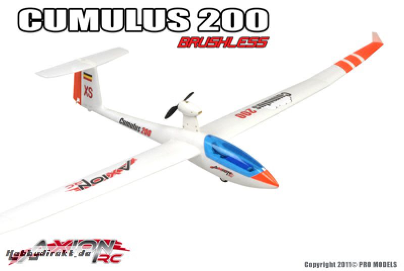 Axion RC - Cumulus 200, 3-axis BNF (Bind + Fly), Brushless AX-00225-02 Hobbico