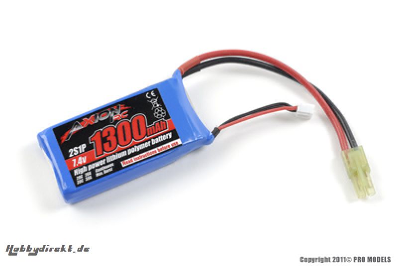 Axion RC - Li-Po battery 7.4V 1300mAh AX-00350-110 Hobbico