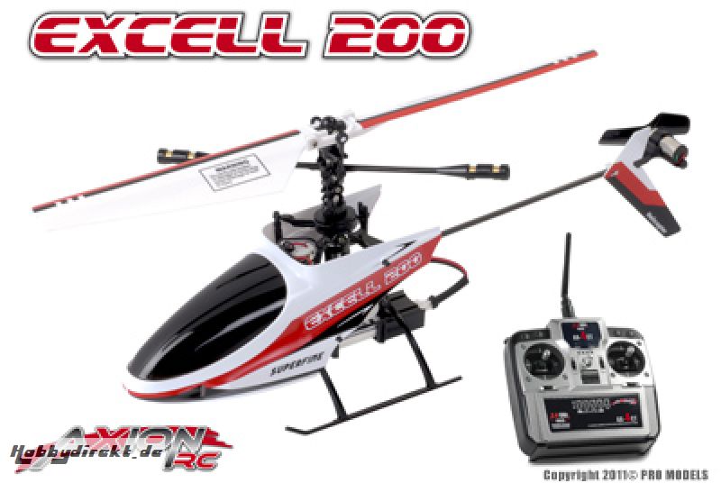 EXCELL 200, RTF 2.4GHz, MODE 1 AX-00500-01M1 Hobbico