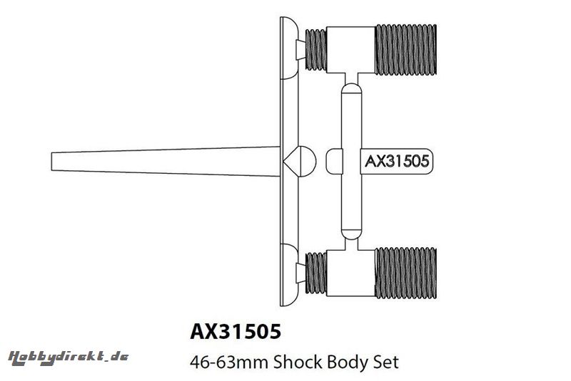 Axial - Shock Body Set 46-63mm AX31505 Hobbico