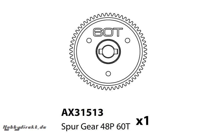 Axial - Spur Gear 48P 60T AX31513 Hobbico