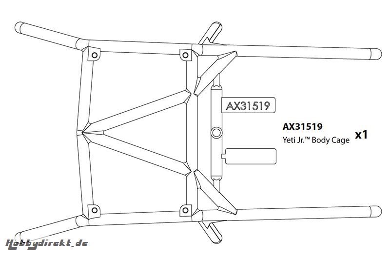 Axial - Body Cage Yeti Jr AX31519 Hobbico