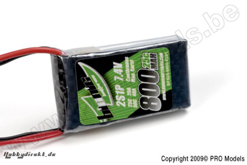 BIONIC FLIGHT 25C 800MAH 2S1P 7,4V BFS25-0800-0201