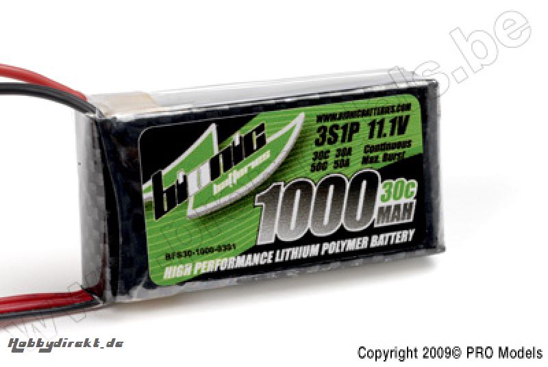 BIONIC FLIGHT 30C 1000MAH 3S1P 11,1V BFS30-1000-0301