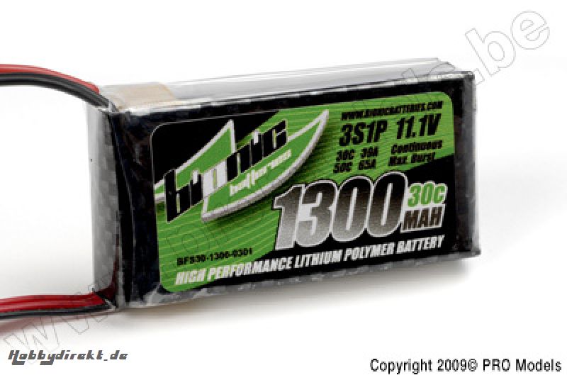 BIONIC FLIGHT 30C 1300MAH 3S1P 11,1V BFS30-1300-0301