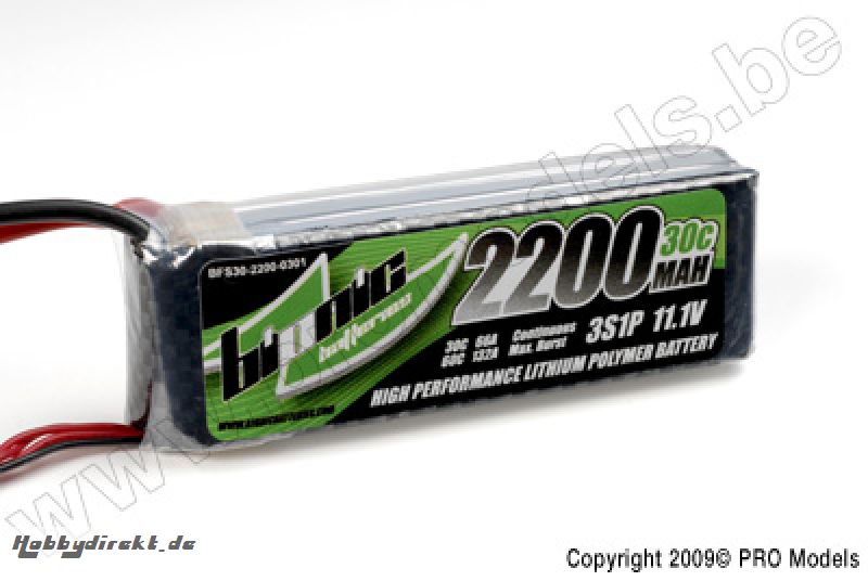 BIONIC FLIGHT 30C 2200MAH 3S1P 11,1V BFS30-2200-0301