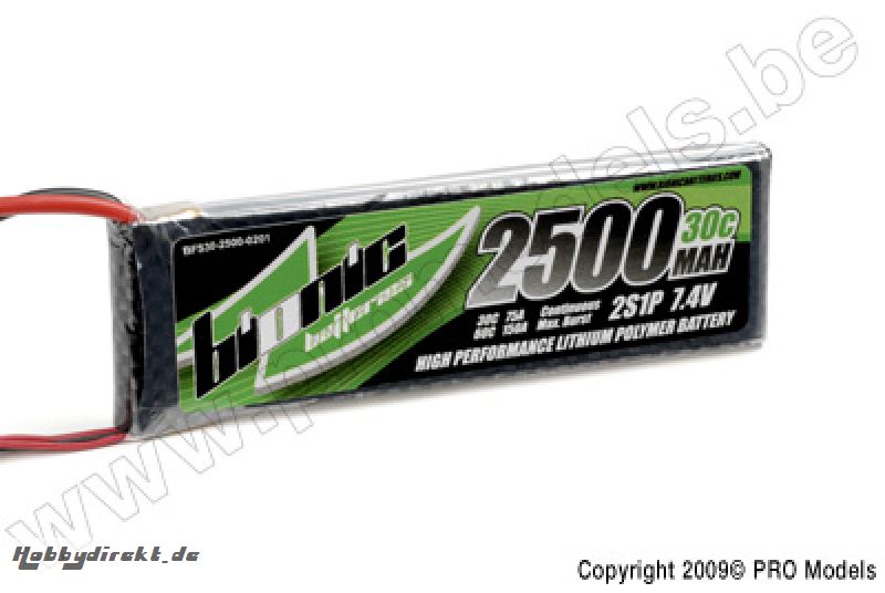 BIONIC FLIGHT 30C 2500MAH 2S1P 7,4V BFS30-2500-0201