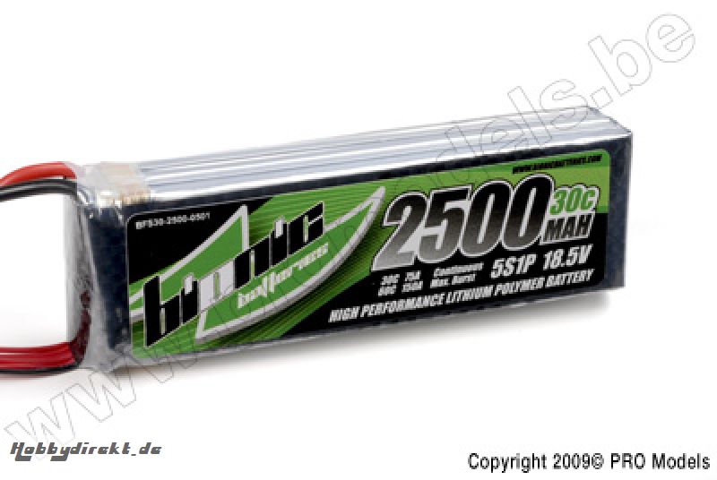 Bionic - Flight 30C 2500Mah 5S1P 18,5V BFS30-2500-0501