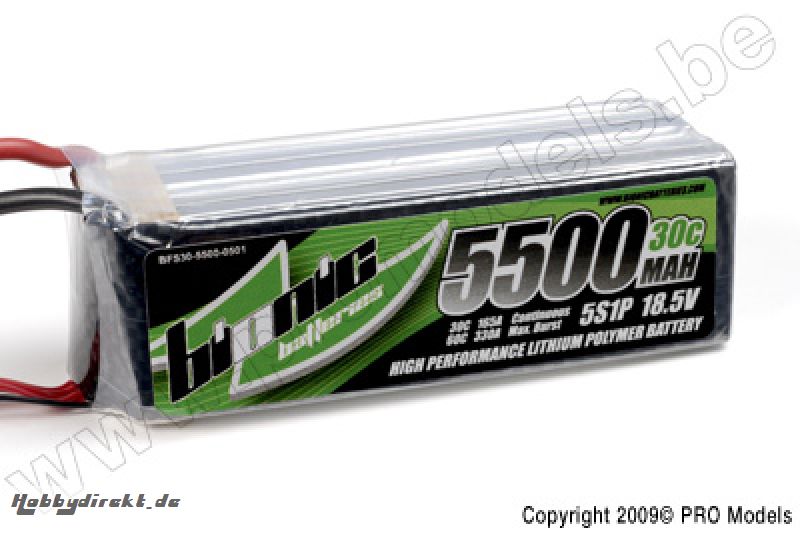 Bionic - Flight 30C 5500Mah 5S1P 18,5V BFS30-5500-0501