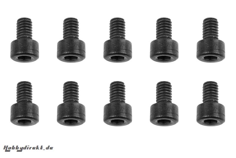 Team Corally - Stahl Schrauben M4 x 6mm - Innensechskant Zylinderkopf - 10 St  C-30010