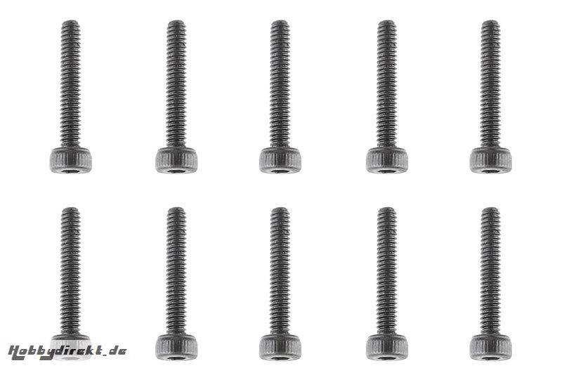 Team Corally - Stahl Schrauben M2 x 12mm - Innensechskant Zylinderkopf - 10 St  C-30022