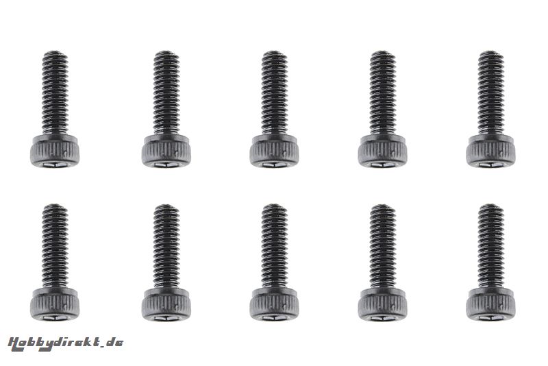 Team Corally - Stahl Schrauben M2.5 x 8mm - Innensechskant Zylinderkopf - 10 St  C-30031