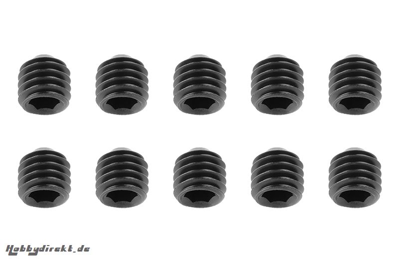 Team Corally - Stahl Stellschrauben M5 x 5mm - Innensechskant - 10 St  C-30170