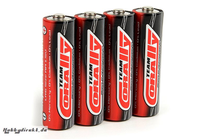 Team Corally - C-Power - Super Alkaline Trockenbatterien - LR-6 - 4 Stuck Blister C-48400