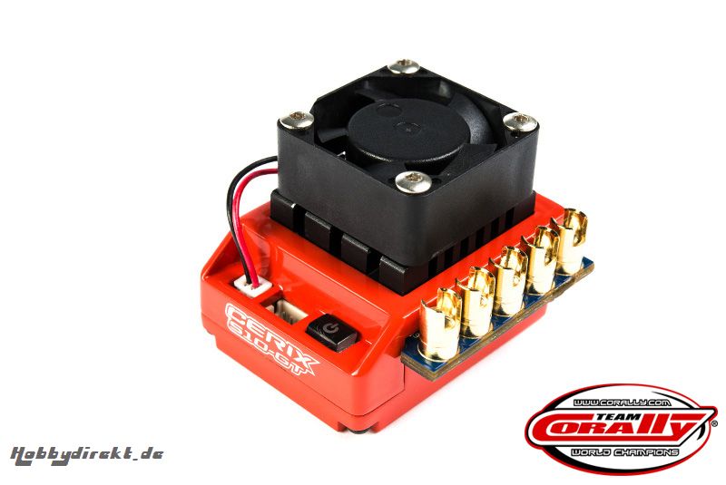 Team Corally - Cerix S10 GT 2-3S Esc For Sensored And Sensorless Motors, Turbo Timing Mode, Bec, 60A C-51013