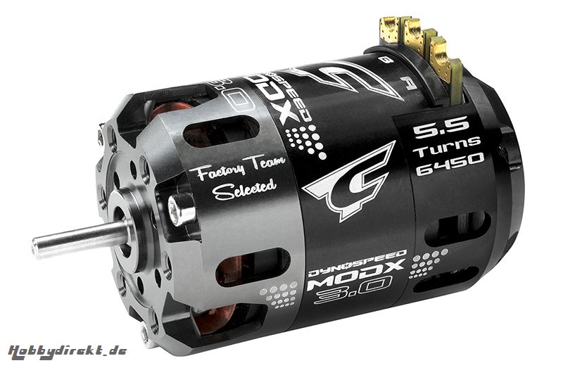 Team Corally - Dynospeed MODX 3.0 - 1/10 Sensored Wettbewerbs Brushless Motor - Modified - 2-Polig - 5.5 Turns - 6450 KV C-61002