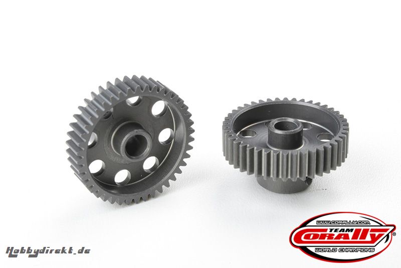 Team Corally - 64 DP Pinion  Short  Hard Anodised AL7075  41 Teeth - Ã¸3.17mm C-70341