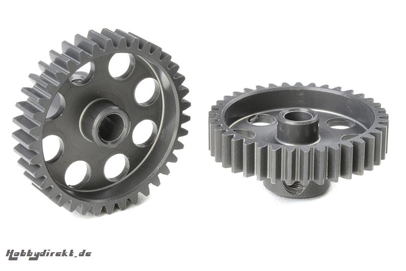 Team Corally - 48 DP Motorritzel - Hard Eloxiert AL7075 - 37 Zähne - Welle 3.17mm C-70437