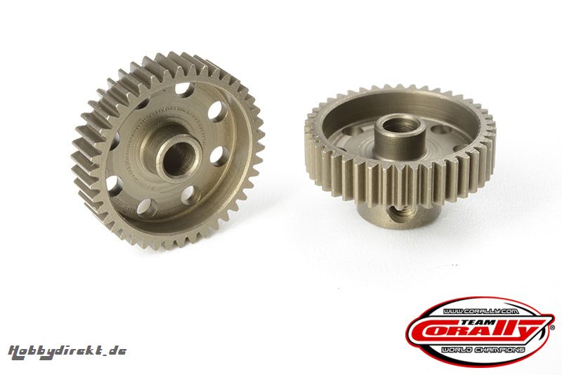 Team Corally - 64 DP Pinion  Short  Hardened Steel  41 Teeth - Ã¸3.17mm C-71341