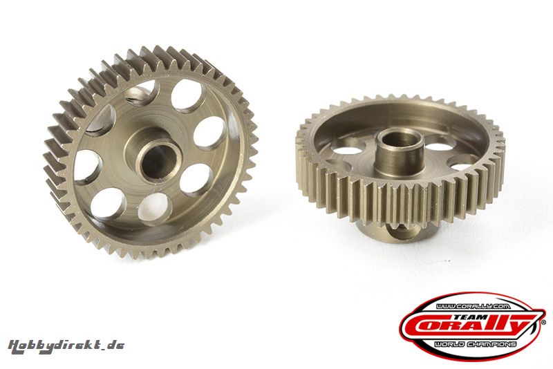 Team Corally - 64 DP Pinion  Short  Hardened Steel  43 Teeth - Ã¸3.17mm C-71343