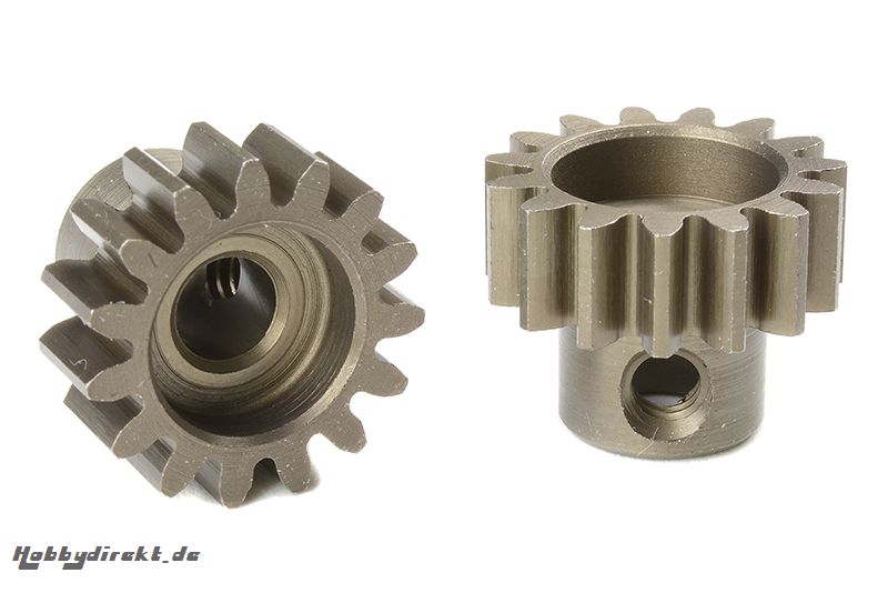 Team Corally - M1.0 Motorritzel - Stahl gehärtet - 15 Zähne - Welle 5mm C-72715