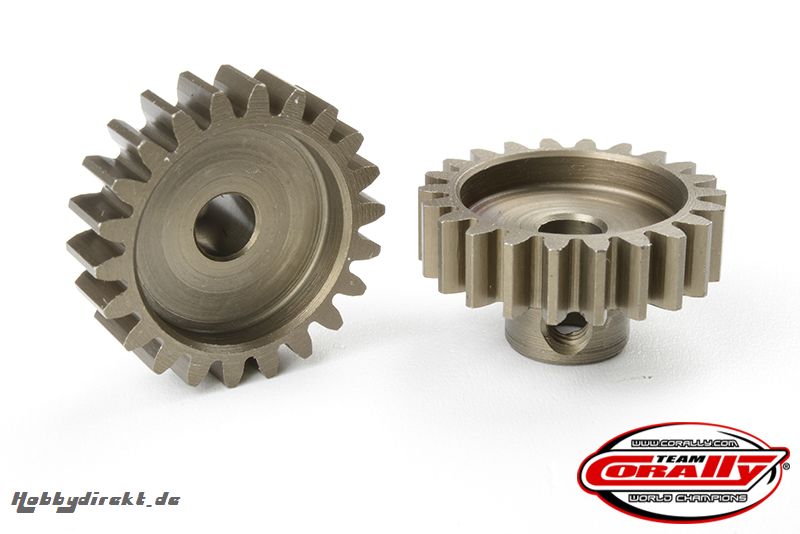 Team Corally - M1.0 Pinion  Short  Hardened Steel - 23 Teeth - Ã¸5mm C-72723