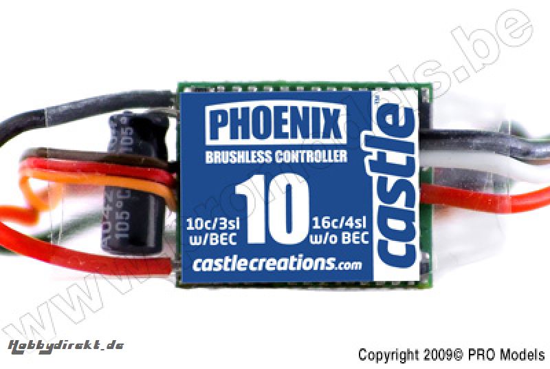 Phoenix 10, 10A 20V BEC PERFORMANCE AIR BL ESC CC-010-0023-00