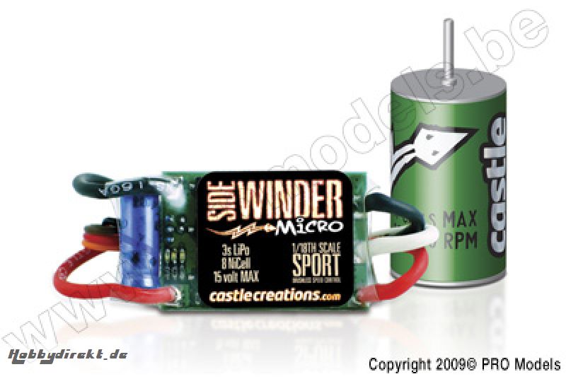 Castle - Sidewinder Micro + CM2080 Motor CC-010-0050-04