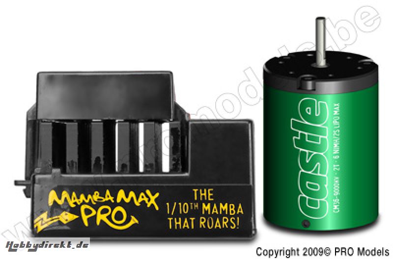 Mamba MAX PRO 1:10TH 25V  EXTREME CAR ESC +4600CMS motor CC-010-0066-01