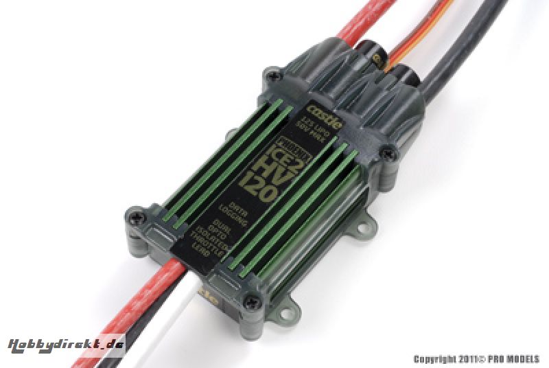 Phoenix ICE 120 HV,  120AMP 50V, NO BEC, DATA LOGGING, EXTREME AIR BL ESC CC-010-0085-01