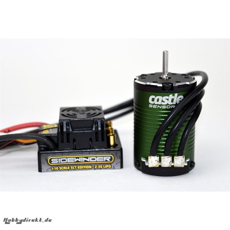 Castle - SIDEWINDER SCT WATERPROOF COMBO WITH 1410-3800KV MOTOR SENSORED CC-010-0123-02