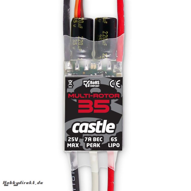 Castle - Multi-Rotor 35 - Brushless Multi-Rotor Regler - 2-6S - 35A - SBec CC-010-0138-00