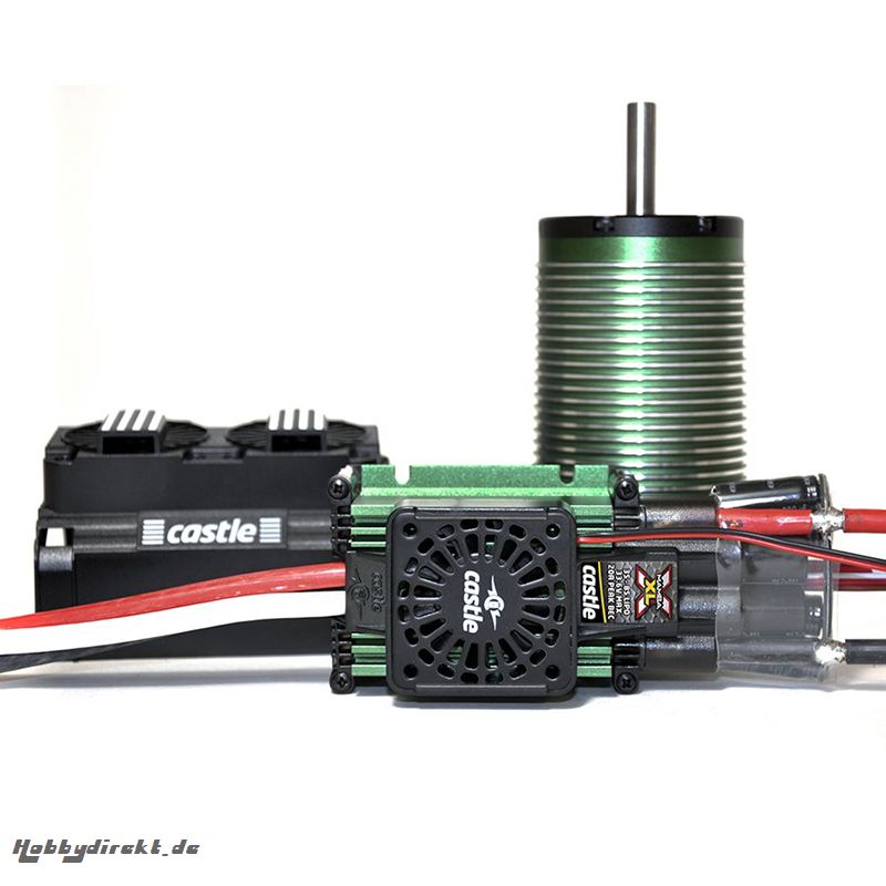 Castle - Mamba XLX - Combo - 1-5 Extreme Brushless Car Regler mit 2028-800 Sensorless Motor CC-010-0142-00