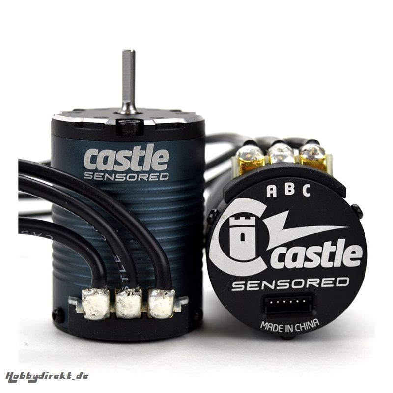 Castle - MOTOR, 4-POLE SENSORED BRUSHLESS, 1406-3800KV CC-060-0071-00