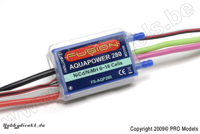 Fusion - Esc Aqua Power 12-36T 6-16 Cells 280A Water Cooled FS-AQP280