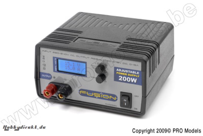 Fusion - Power Supply PS200 13,8V 200Watt Adjustable FS-PS200ADJE