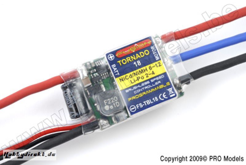 FUSION ESC BL TORNADO 18A LI 2-4CELLS FS-TBL18